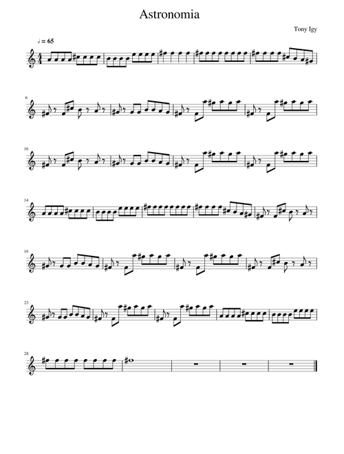 Astronomia (Coffin dance bgm) flute solo
