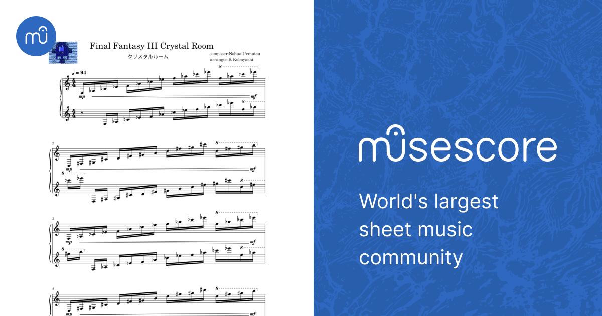 Final Fantasy III Crystal Room - Nobuo Uematsu Sheet Music