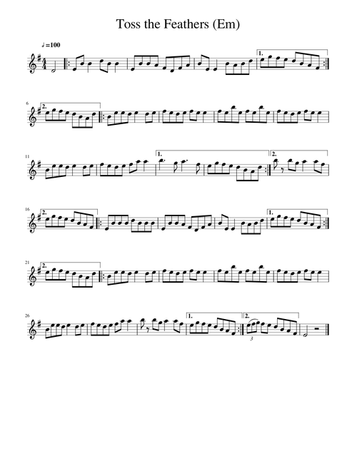 Toss the feathers (E minor)