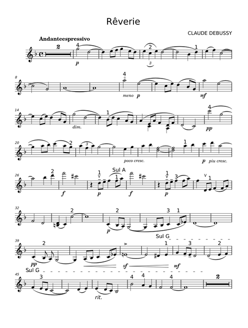 Rêverie - Claude Debussy