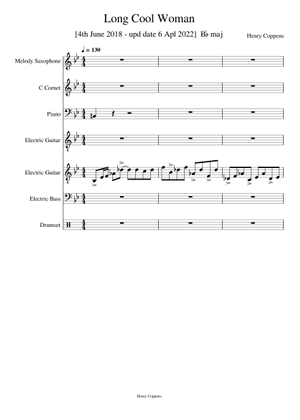 Play Official version of Long cool woman Sheet Music by The Hollies for  Guitar | MuseScore.com