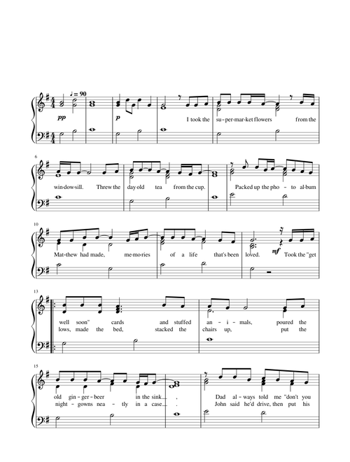 Supermarket flowers - Ed Sheeran