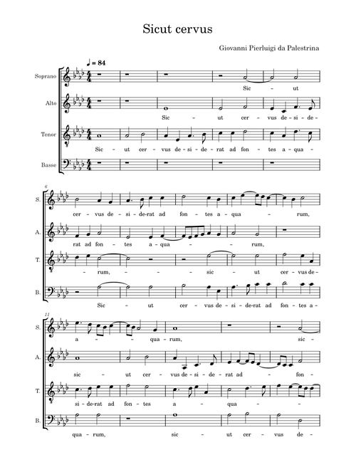Sicut servus – Giovanni Pierluigi da Palestrina