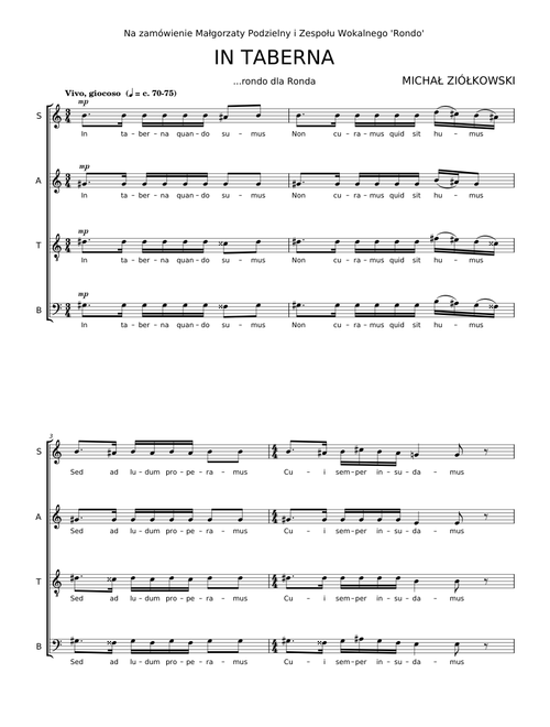 In Taberna - Carmina Burana