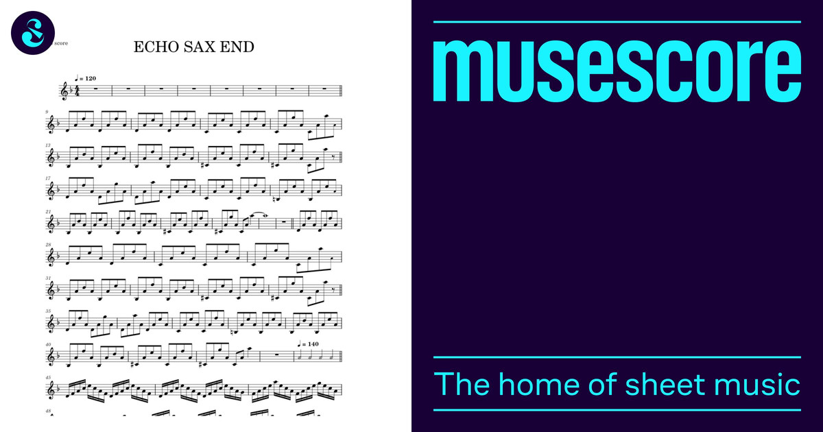 ECHO SAX END Sheet music for Saxophone alto (Solo)
