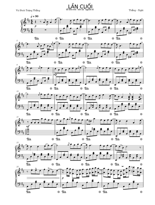 Lần cuối – Ngọt