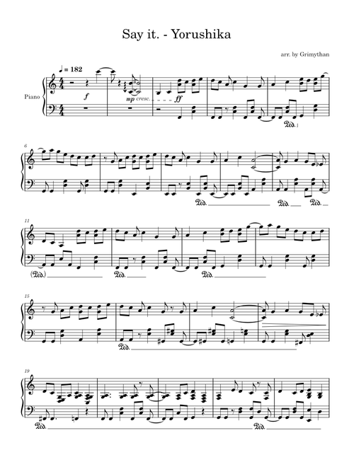言って。 – Yorushika