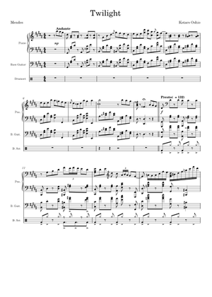 Twilight Sheet Music for Piano (Solo) Easy | MuseScore.com