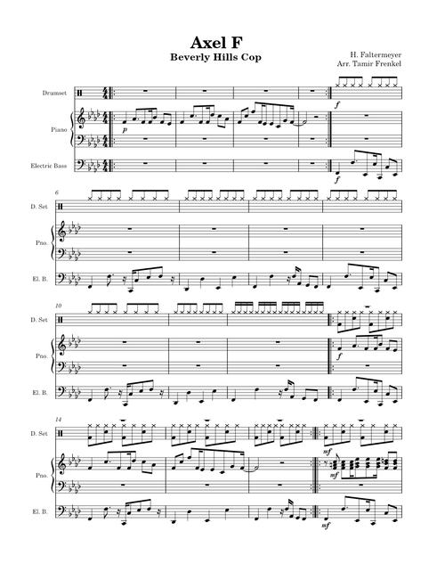 Axel F - Beverly Hills Cop by Harold Faltermeyer