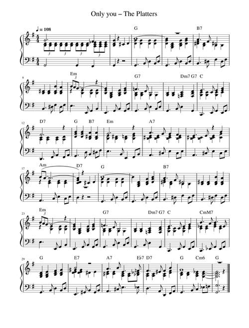 Only you - The Platters
