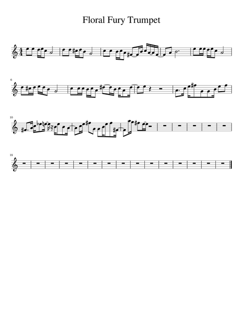 Cuphead Floral Fury Trumpet
