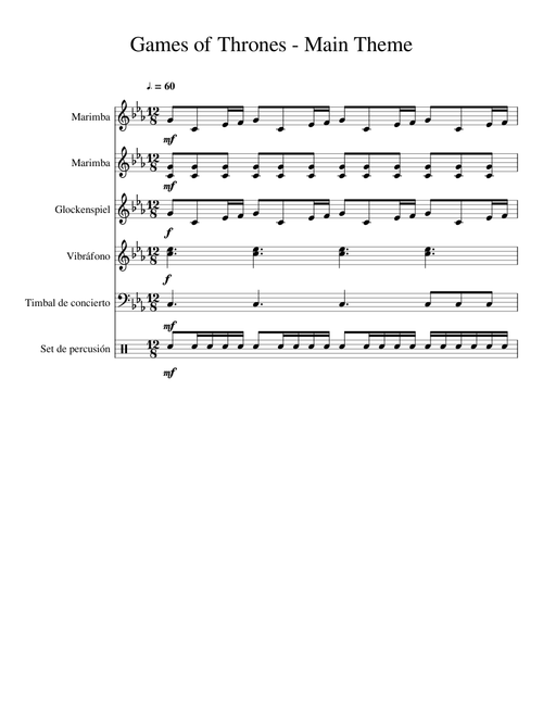Game of Thrones (percussion ensemble)