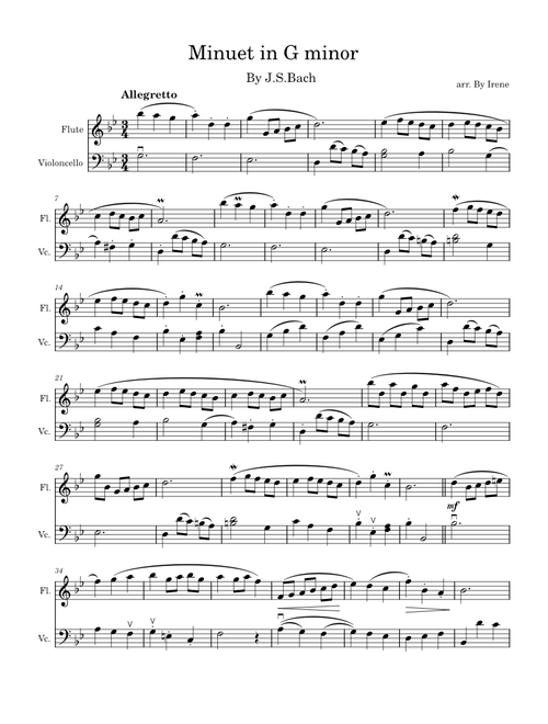 Minuet in G minor