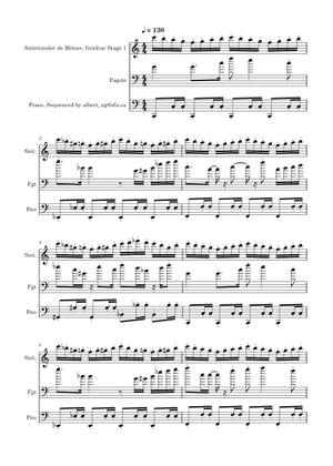 Gradius (NES / FAMICOM) - Miki Higashino Sheet Music for Piano