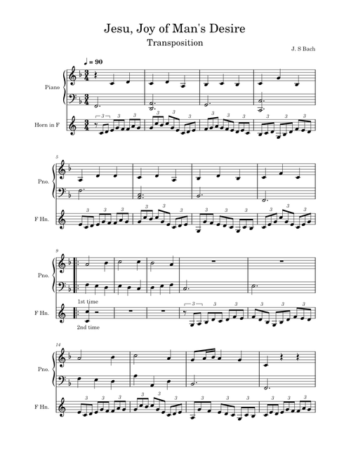 Jesu, Joy of Man's Desiring – Johann Sebastian Bach Jesu, Joy of Man's Desire