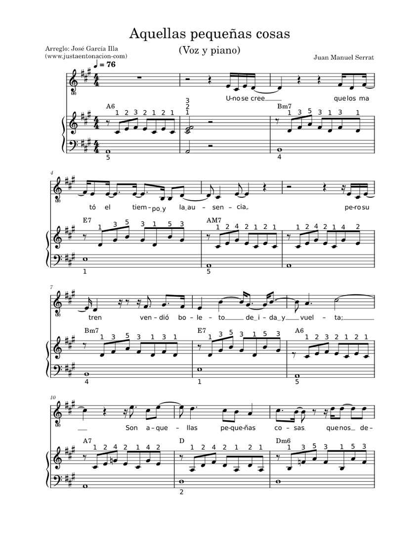 Aquellas Pequeñas Cosas Joan Manuel Serrat piano tutorial Aquellas Pequeñas Cosas Joan Manuel Serrat piano tutorial