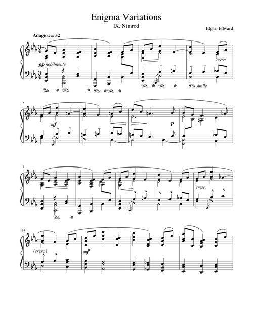Elgar -  Enigma Variations - XI. Nimrod