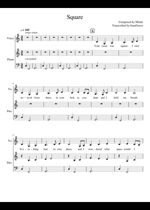 Square Sheet Music for Trombone, Tuba, Flute, Oboe & more