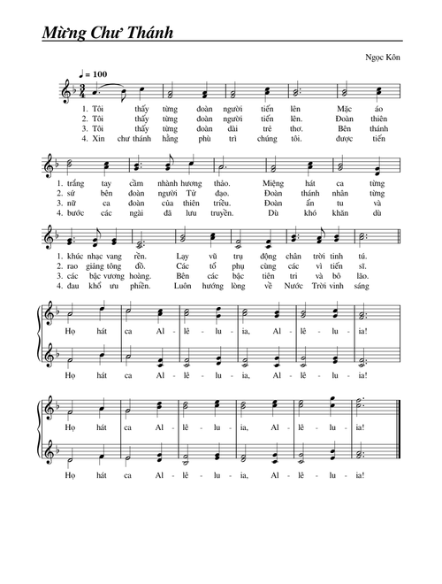 Mừng Chư Thánh-Ngọc Kôn