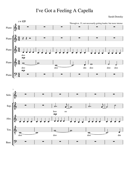 I gotta feeling – The Black Eyed Peas A Capella