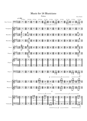 Free Steve Reich sheet music | Download PDF or print on MuseScore.com
