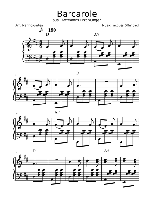Barcarolle – Jacques Offenbach Jacques Offenbach - Barcarolle (Accordion-Waltz)