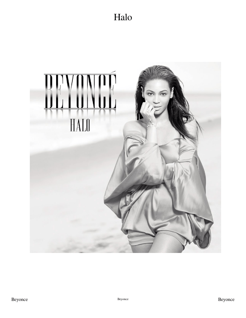 Beyoncé - Halo Piano Sheet Music for Piano (Solo) | MuseScore.com