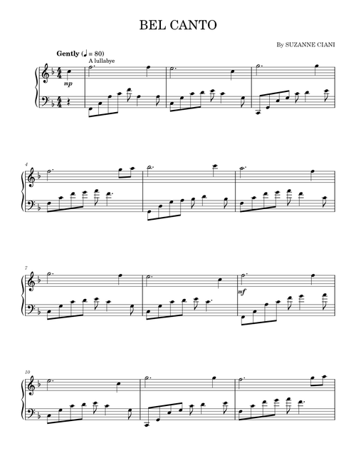 Suzanne Ciani sheet music by carterbsmith2000 | Play, print Suzanne Ciani sheet music by carterbsmith2000 | Play, print