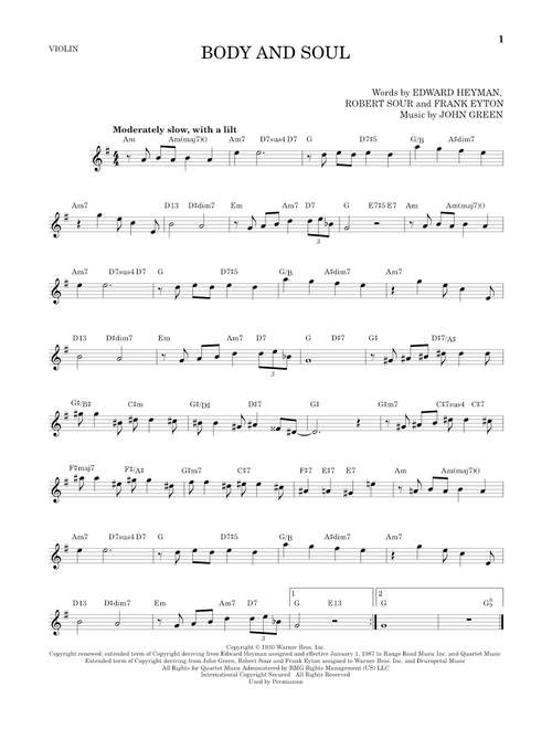 Body And Soul - Tony Bennett & Amy Winehouse (Violin Solo)
