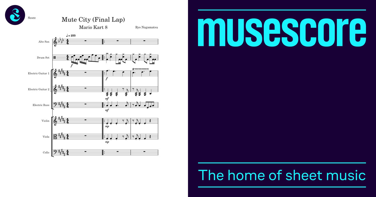 Mute City (Final Lap) (Mario Kart 8) - Transcribed Score Sheet