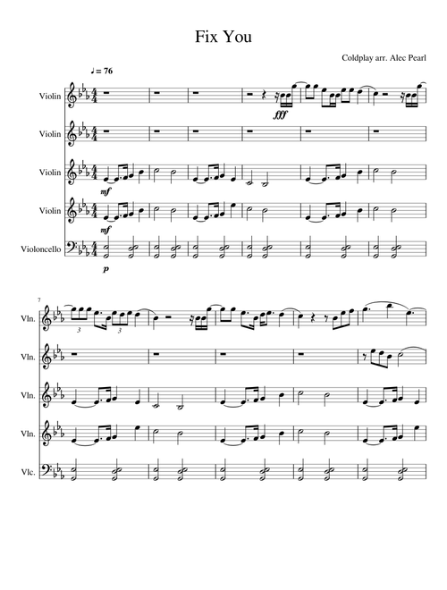Coldplay - Fix You (for String Orchestra)