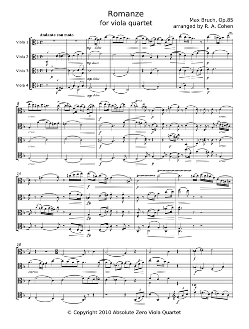 Romanze, Op.42 - Max Bruch