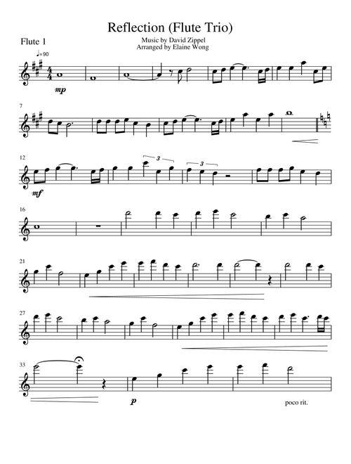 Reflection (Arr. Elaine Wong) - Christina Aguilera (Woodwind Ensemble)