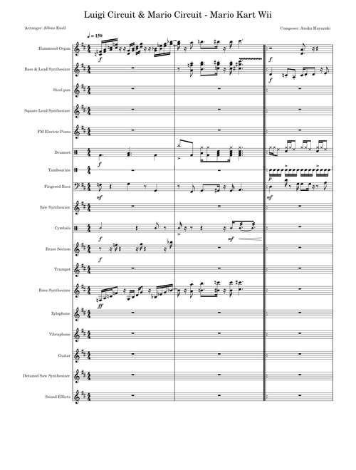 Luigi Circuit / Mario Circuit - Mario Kart Wii – Asuka Hayazaki - Fully Transcribed