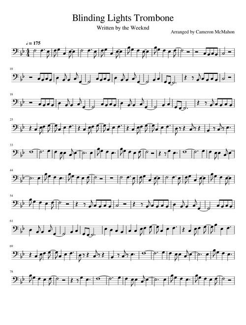 Blinding Lights Trombone