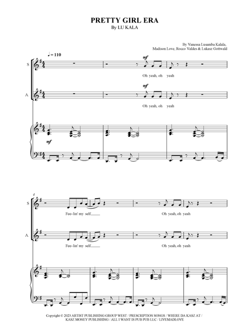 Pretty Girl Era (Arr. SCMusic) - Lu Kala (Choral, SA)