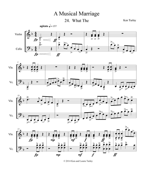 String Duo No 24 from A Musical Marriage  "What The" - Ken Turley (Instrumental Duet)