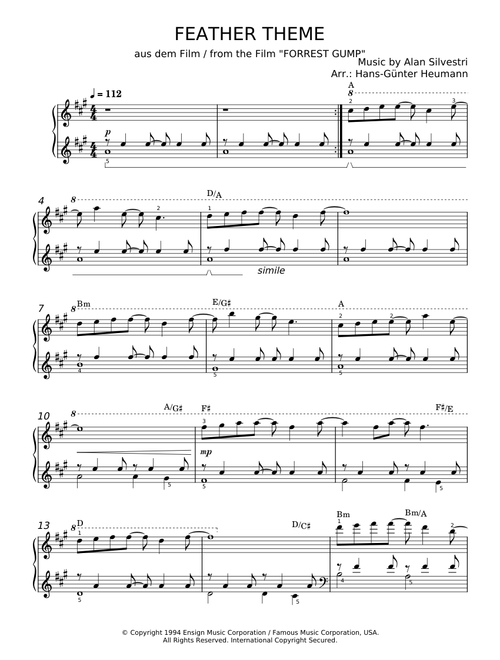 Feather Theme - Alan Silvestri