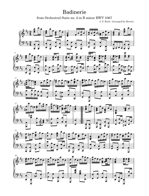 Badinerie (from Orchestral Suite No.2 in B minor, BWV 1067) – J. S. Bach