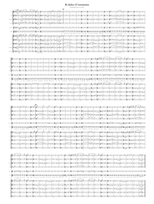 Si dolce è’l tormento - Claudio Monteverdi