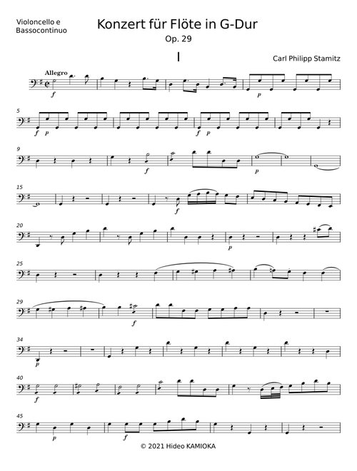 Flute Concerto in G major, Op.29 - Carl Philipp Stamitz