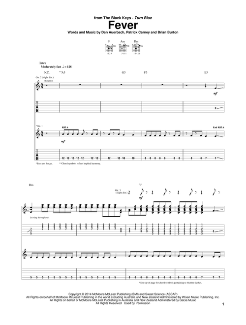 Fever - The Black Keys (Guitar Tab)