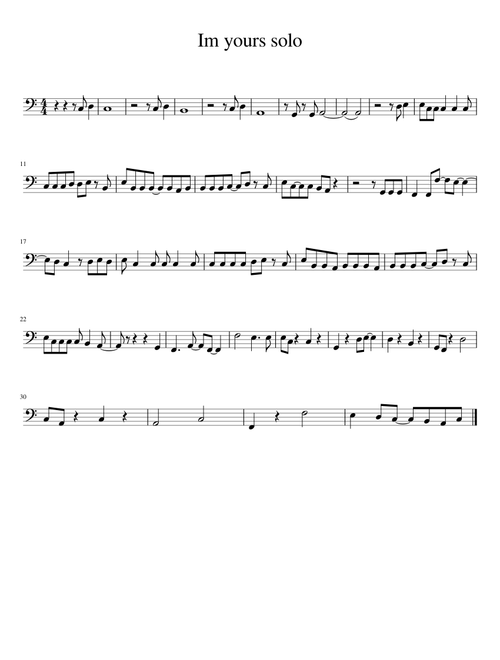 Im yours tuba solo