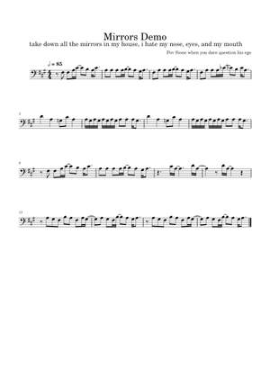 Mirrors demo – overtonight Sheet Music for Piano (Solo) | MuseScore.com