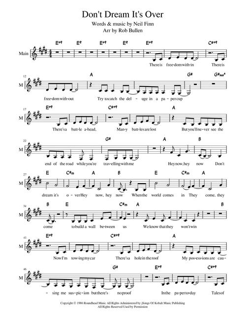 Don't Dream It's Over (Arr. Rob Bullen) - Donny Osmond (Instrumental Duet)