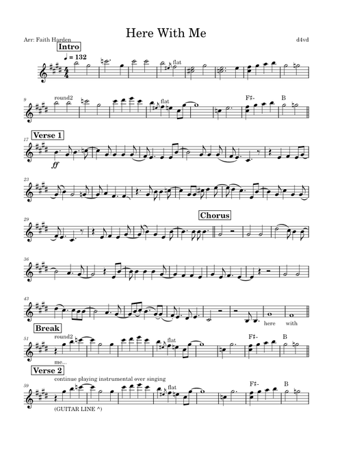 Here_with_me__d4vd (accompaniment aka guitar solo)