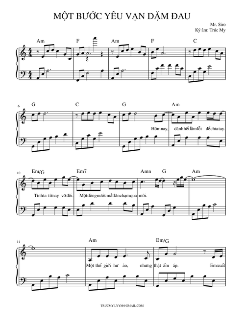 MỘT BƯỚC YÊU VẠN DẶM ĐAU - MR.SIRO
