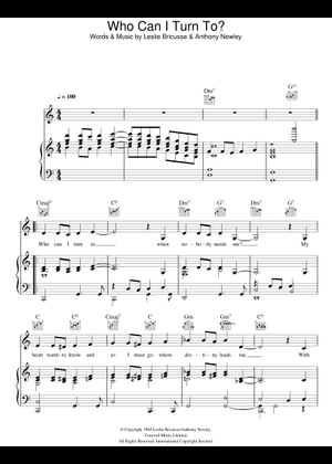 Play Official version of Who Can I Turn To (When Nobody Needs Me