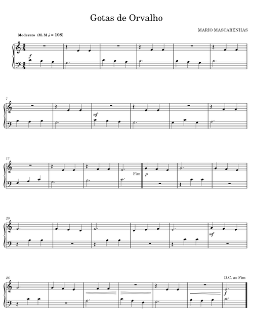 Gotas de Orvalho - MÁRIO MASCARENHAS