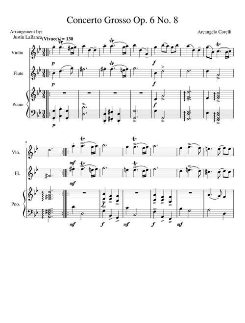 Concerto Grosso Op. 6 No. 8